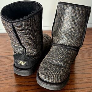 UGG Sequined Leopard Boots